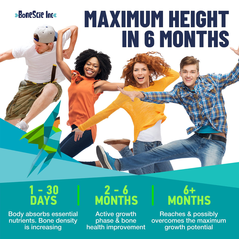 Height Growth Maximizer product shot emphasizing USA-made quality and natural ingredients.