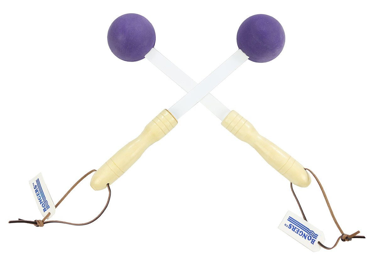 Bongers rubber ball ends provide targeted deep-tissue tapping on sore spots.