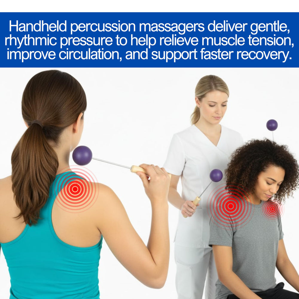 Bongers supports shoulder and neck relief with precise pressure during massage.