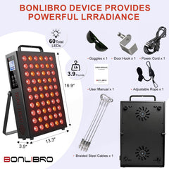 BONLIBRO BN-60 LED diodes close-up highlighting four wavelengths