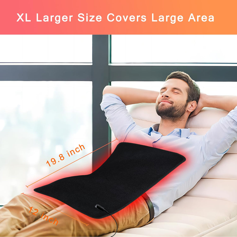 bonodave XL pad on the shoulders targets upper body comfort with gentle heat