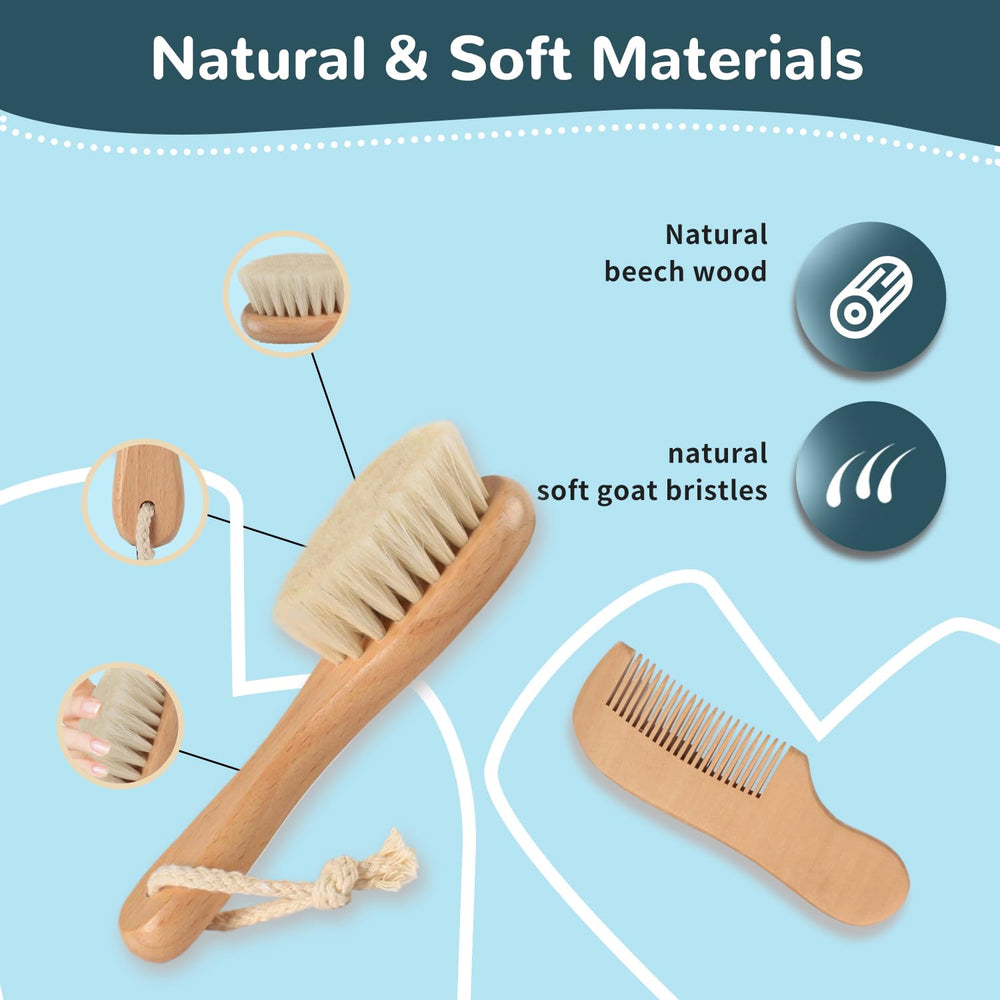 BONUMVITA pear wood comb for easy detangling without pulling