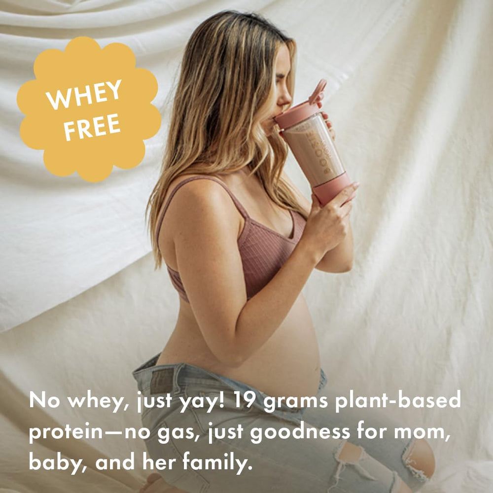 Boobie Body Vanilla Cookie bottle display highlights organic ingredients