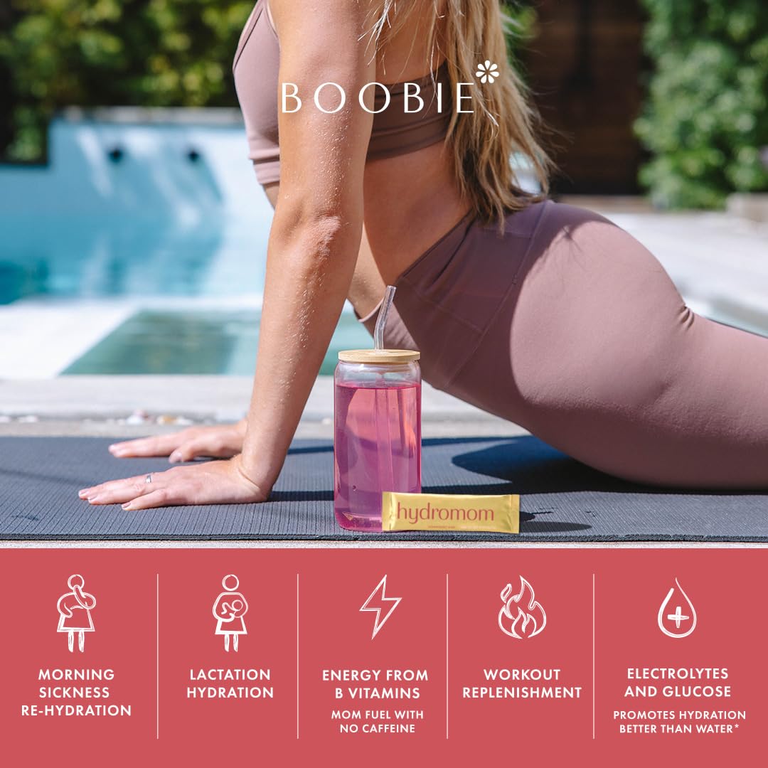 Nurse-created Hydromom powder with B vitamins offering gentle energy support.