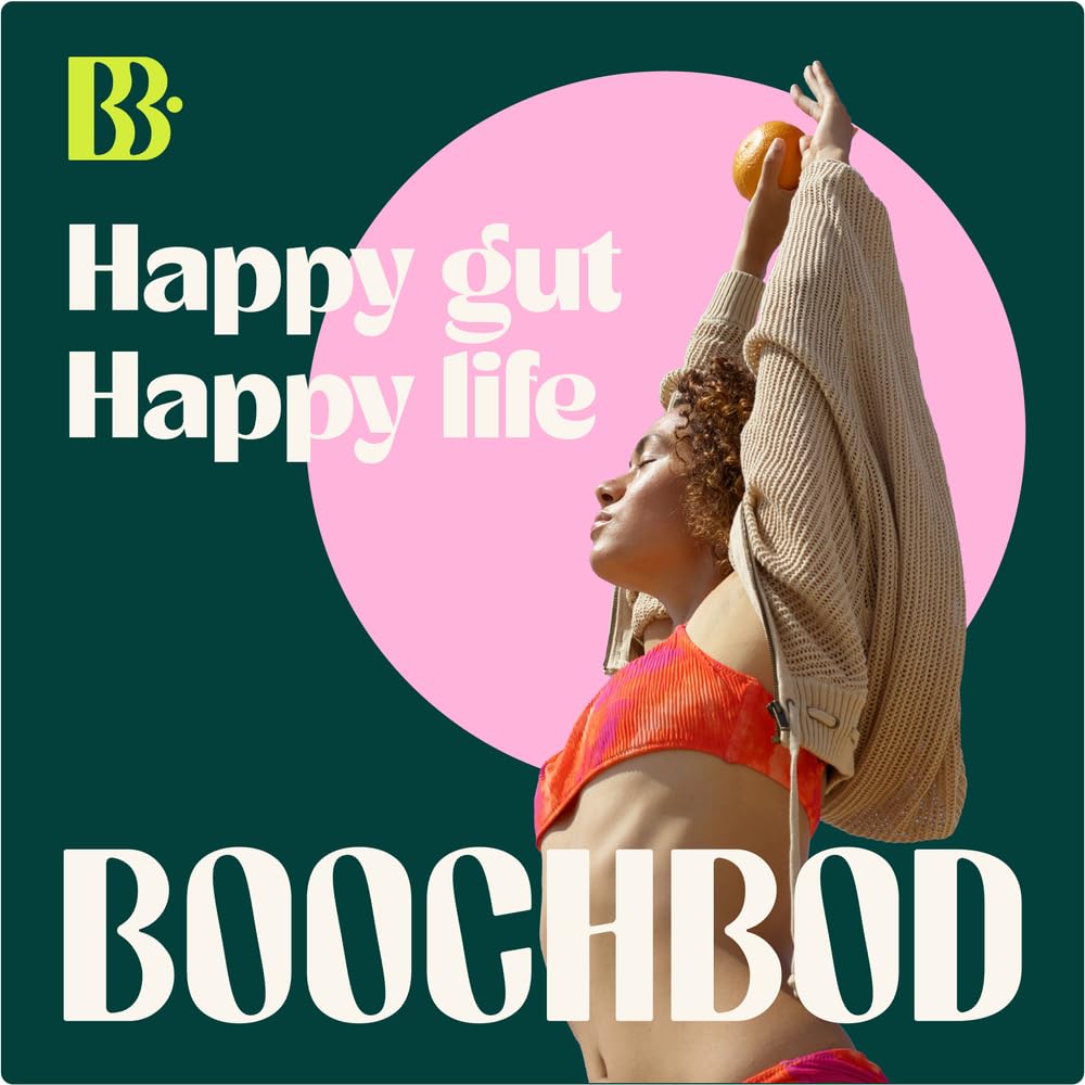 BoochBod USA-made GMP facility seal promoting quality.