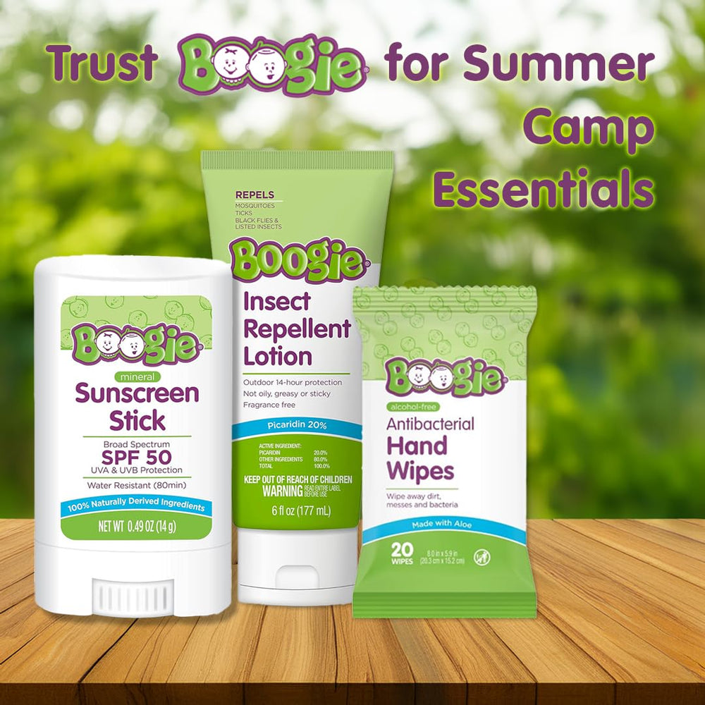 Boogie Insect Repellent Lotion odorless formulation for comfortable skin.