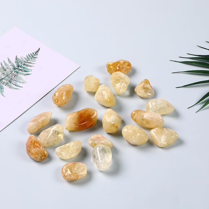 Three natural citrine stones from Boolavard for personal altar rituals.