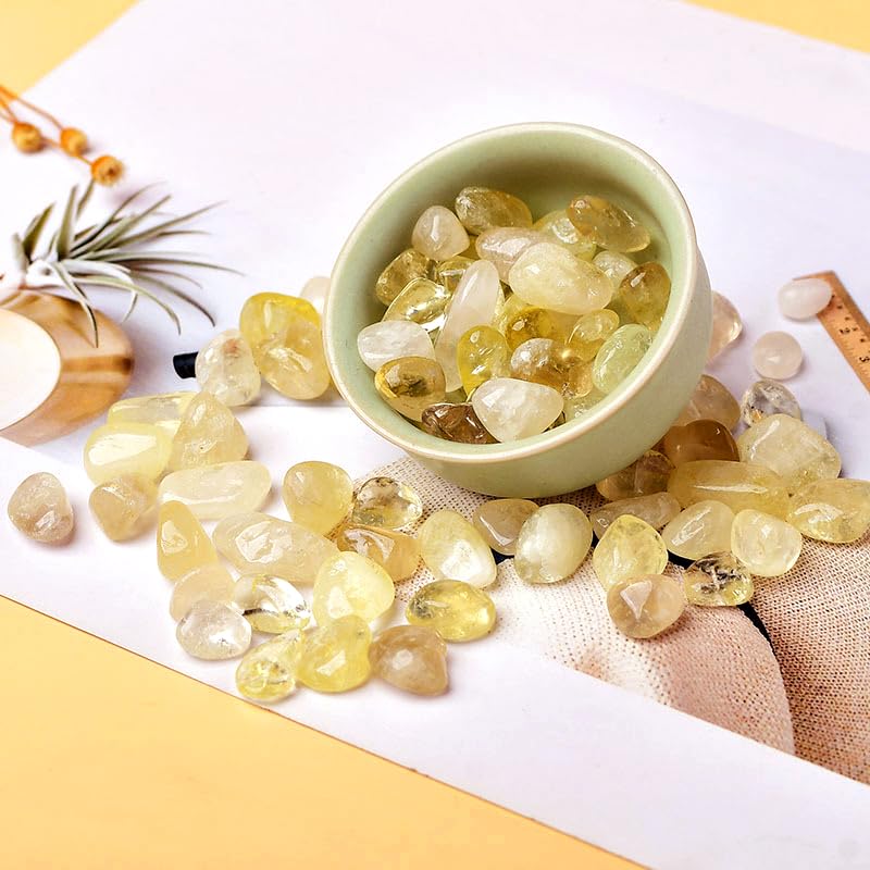Boolavard 3-pack citrine crystals for mindful meditation and focus.