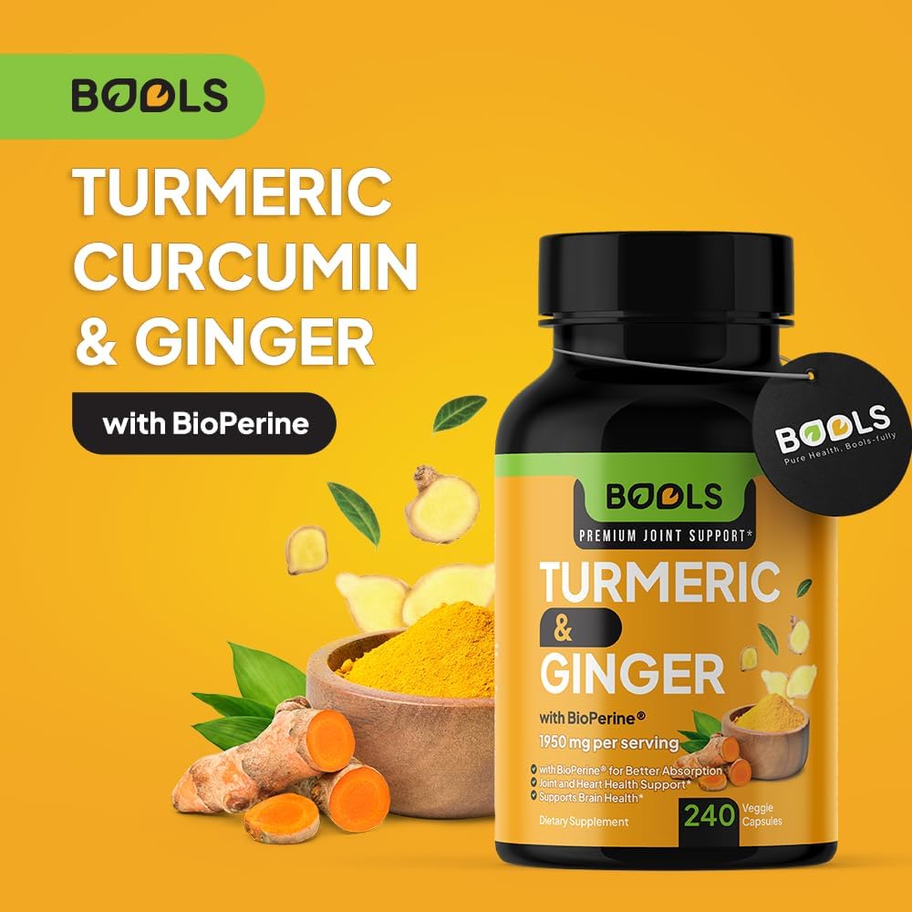 Bools antioxidant-rich turmeric blends for daily wellness.