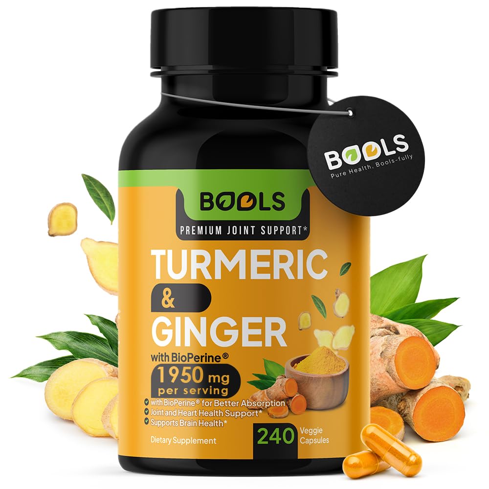 Bools Turmeric Curcumin bottle supports daily joint wellness.