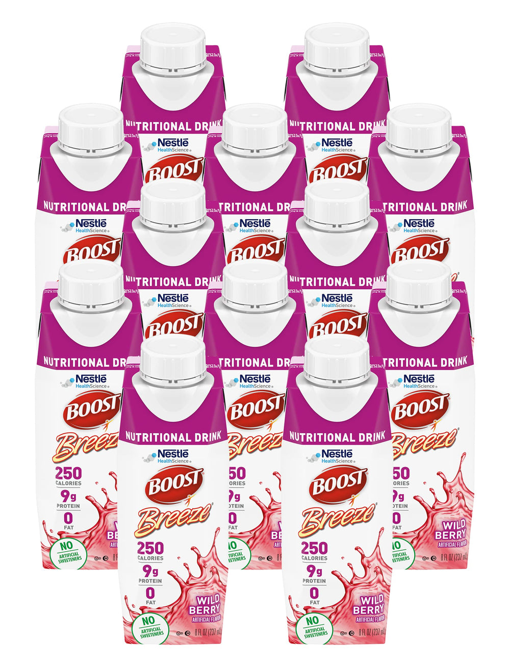 BOOST Breeze bottle pour shows easy on-the-go nutrition to fuel busy days