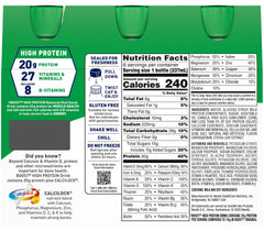 Boost High Protein bottle with spoon suggests convenient snacks or mini-meals.