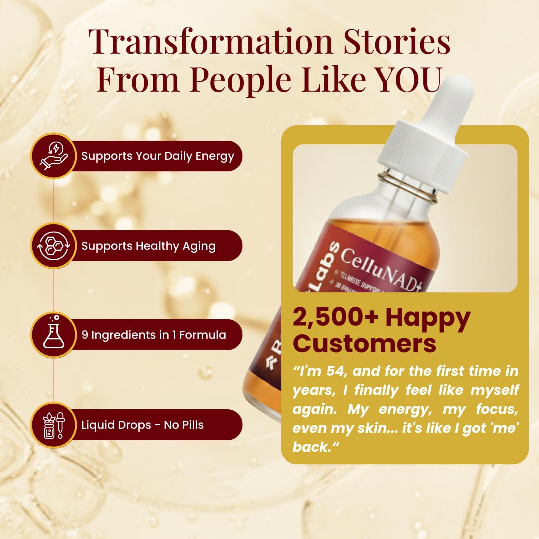 Boost Labs Liposomal NAD+ dropper emphasizes precise, portable dosing for on-the-go routines.