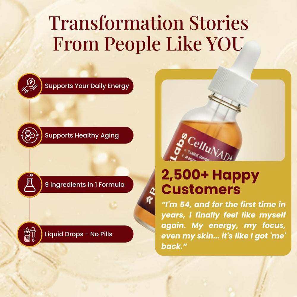 Boost Labs Liposomal NAD+ dropper emphasizes precise, portable dosing for on-the-go routines.