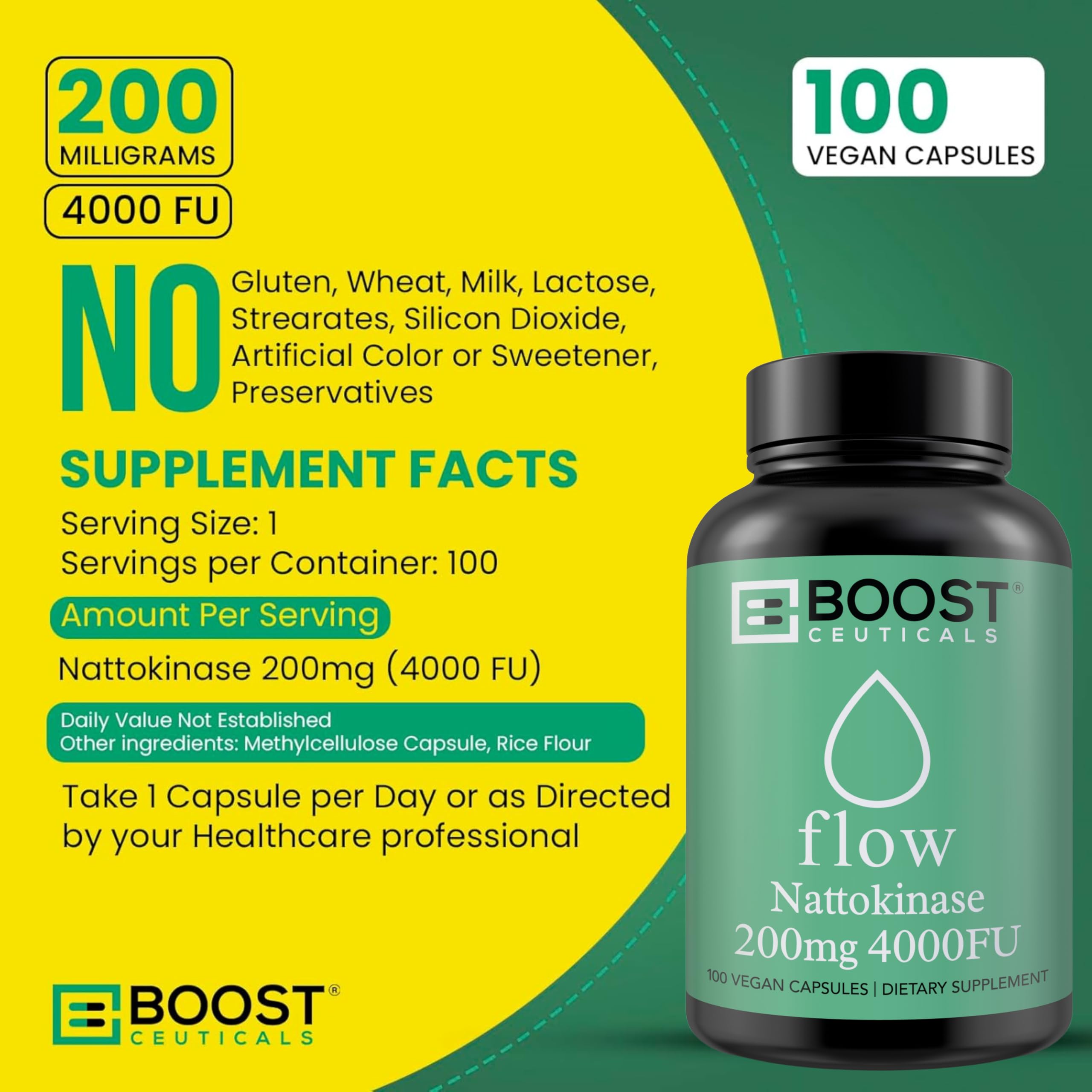 Daily use lifestyle shot with BoostCeuticals nattokinase bottle