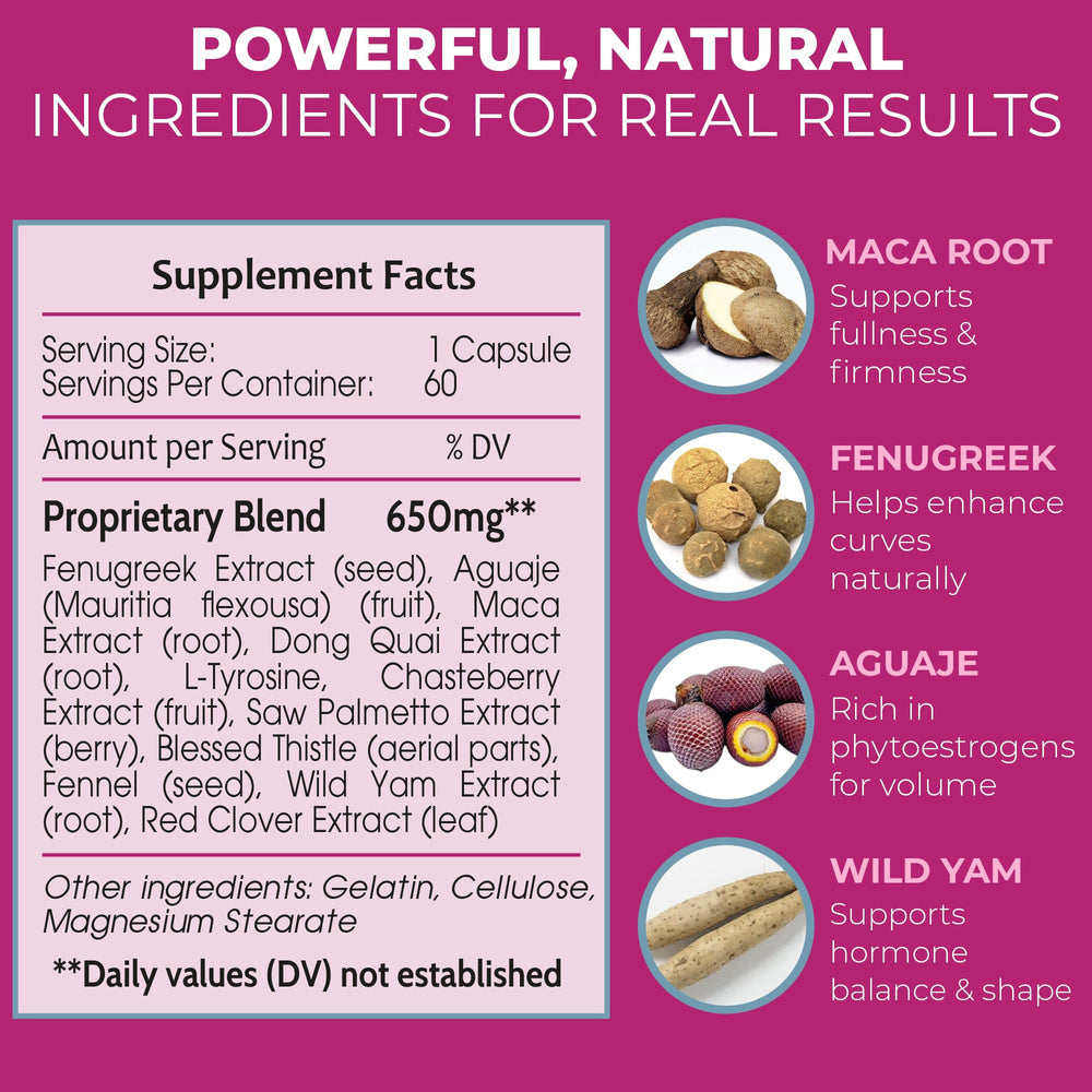 Booty Magic maca root ingredient close-up emphasizes natural botanical support