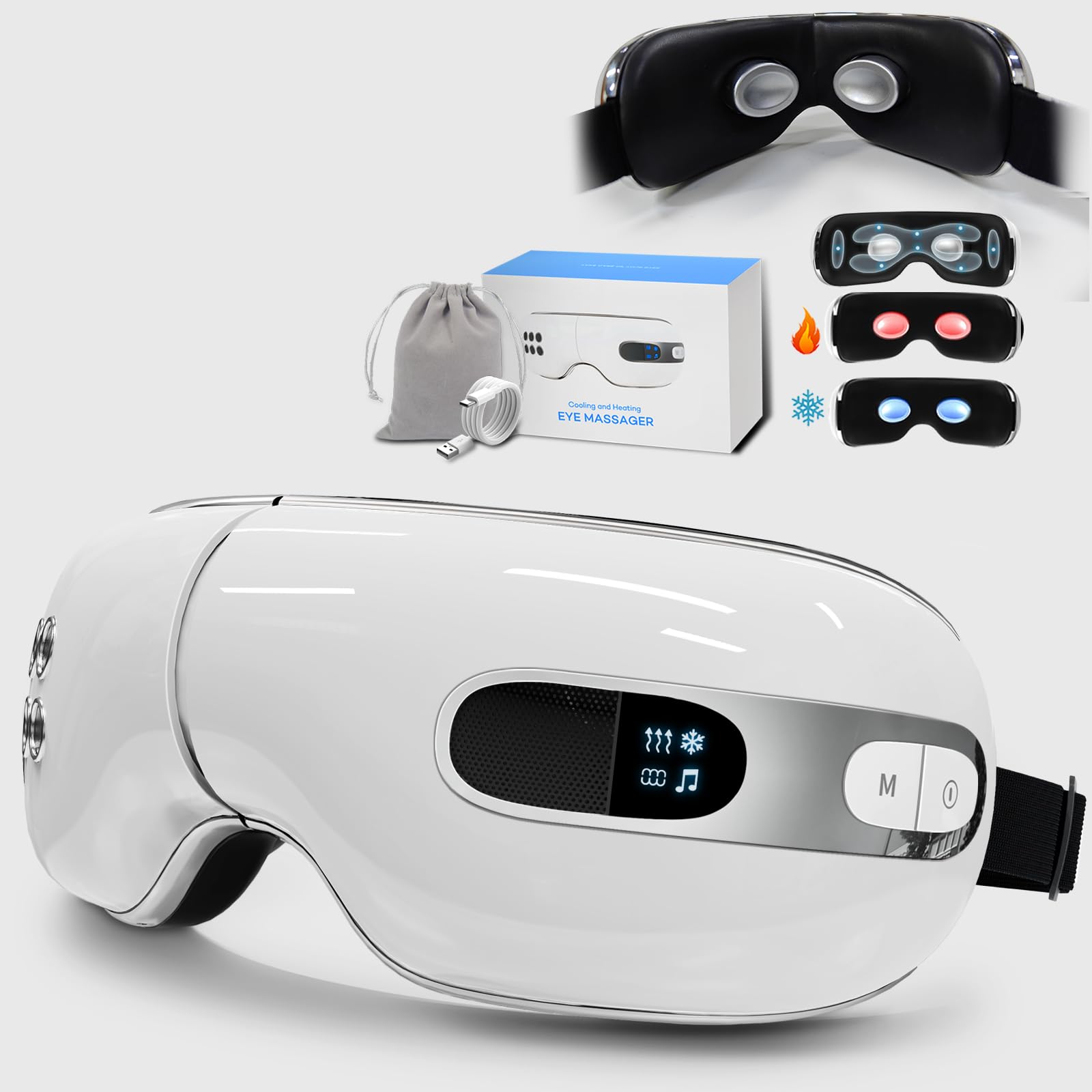 BOQUBOO Eye Massager folds to 180° for compact storage and easy transport.