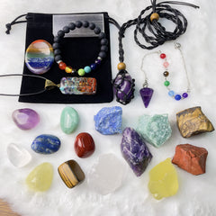 BORAMDO chakra lava bracelet with diffuser for essential oil options.