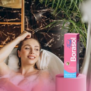 BORASOL Fresh intimate wash suitable for sensitive skin in the bathroom.