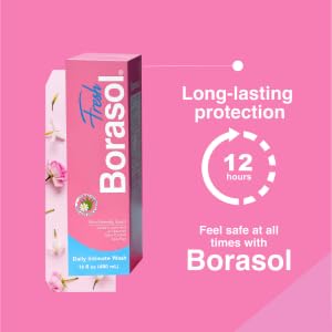 BORASOL Fresh application on skin for refreshed, clean feeling.