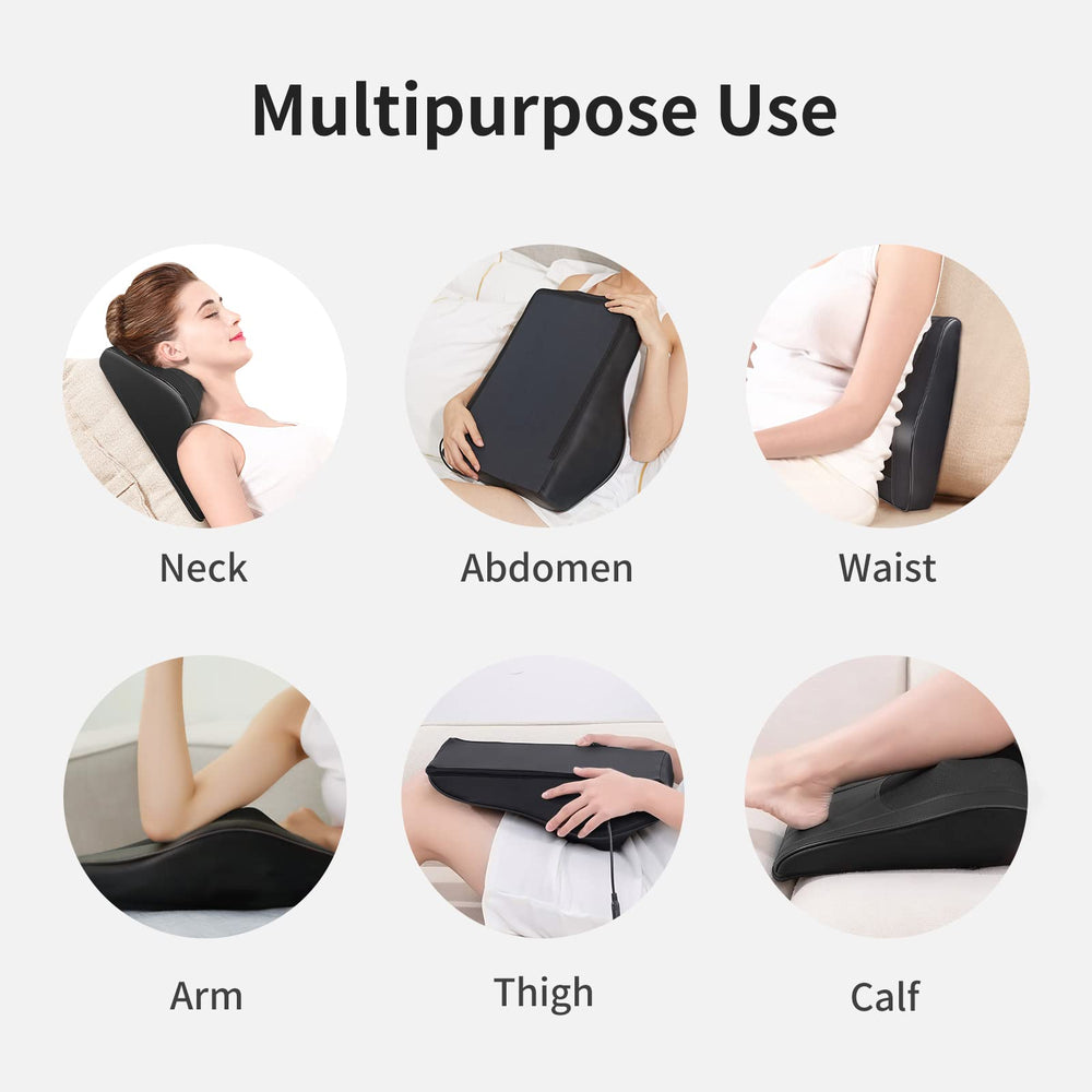 Boriwat massager in use on a chair for back and shoulder relief