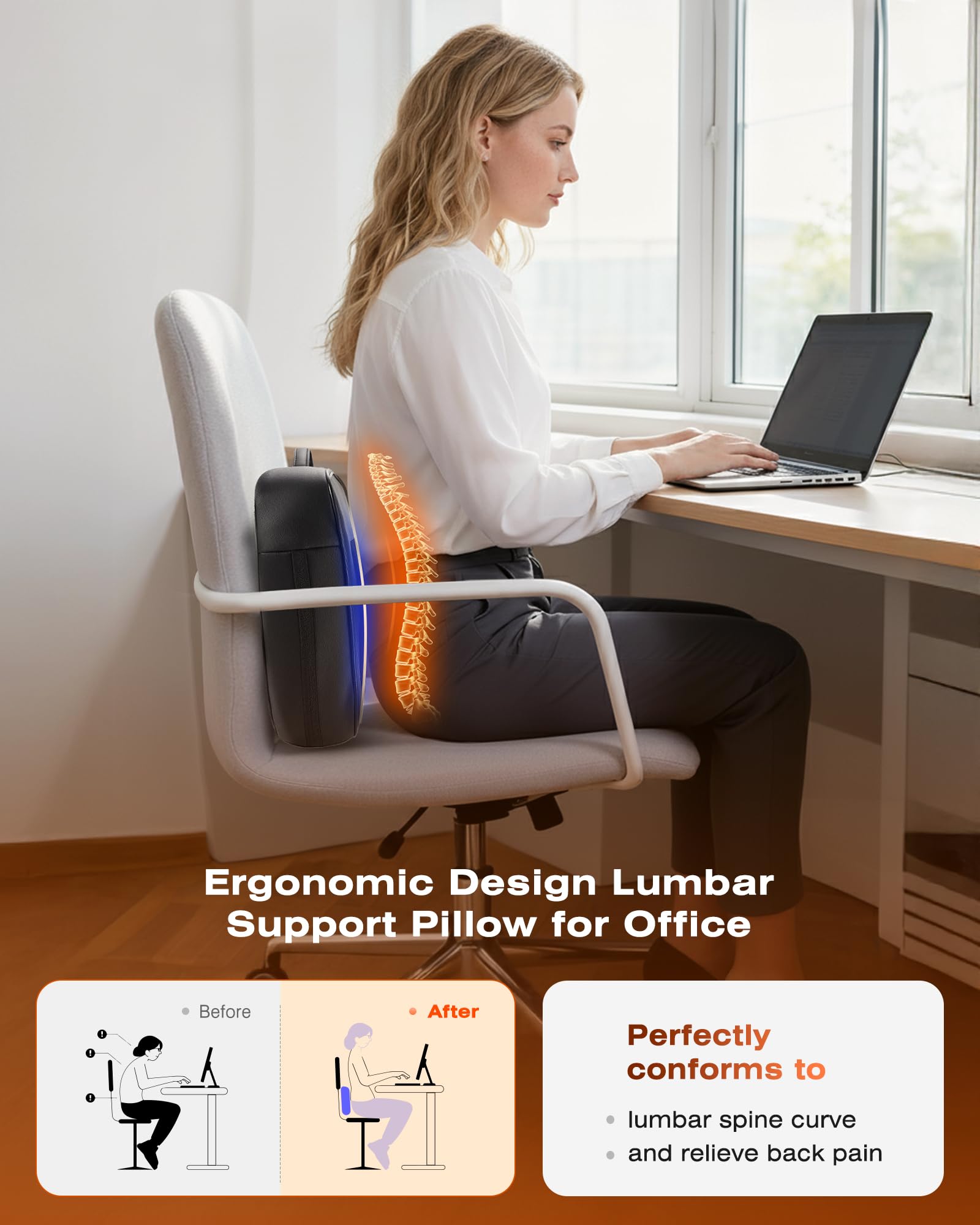 Boriwat back massager with car adapter for on the go sessions