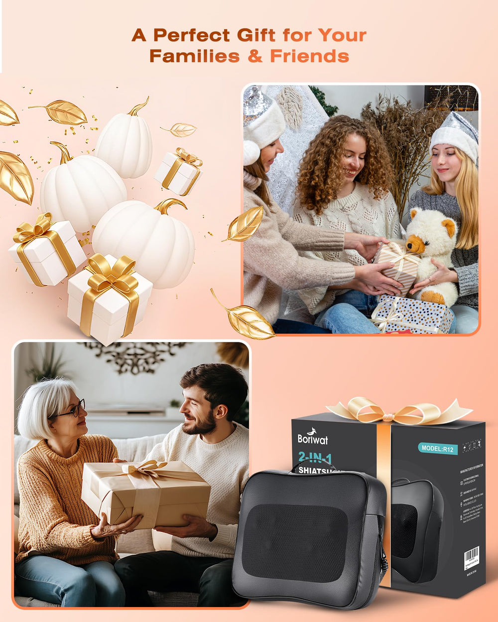 Boriwat gift ready back massager ideal for men and women