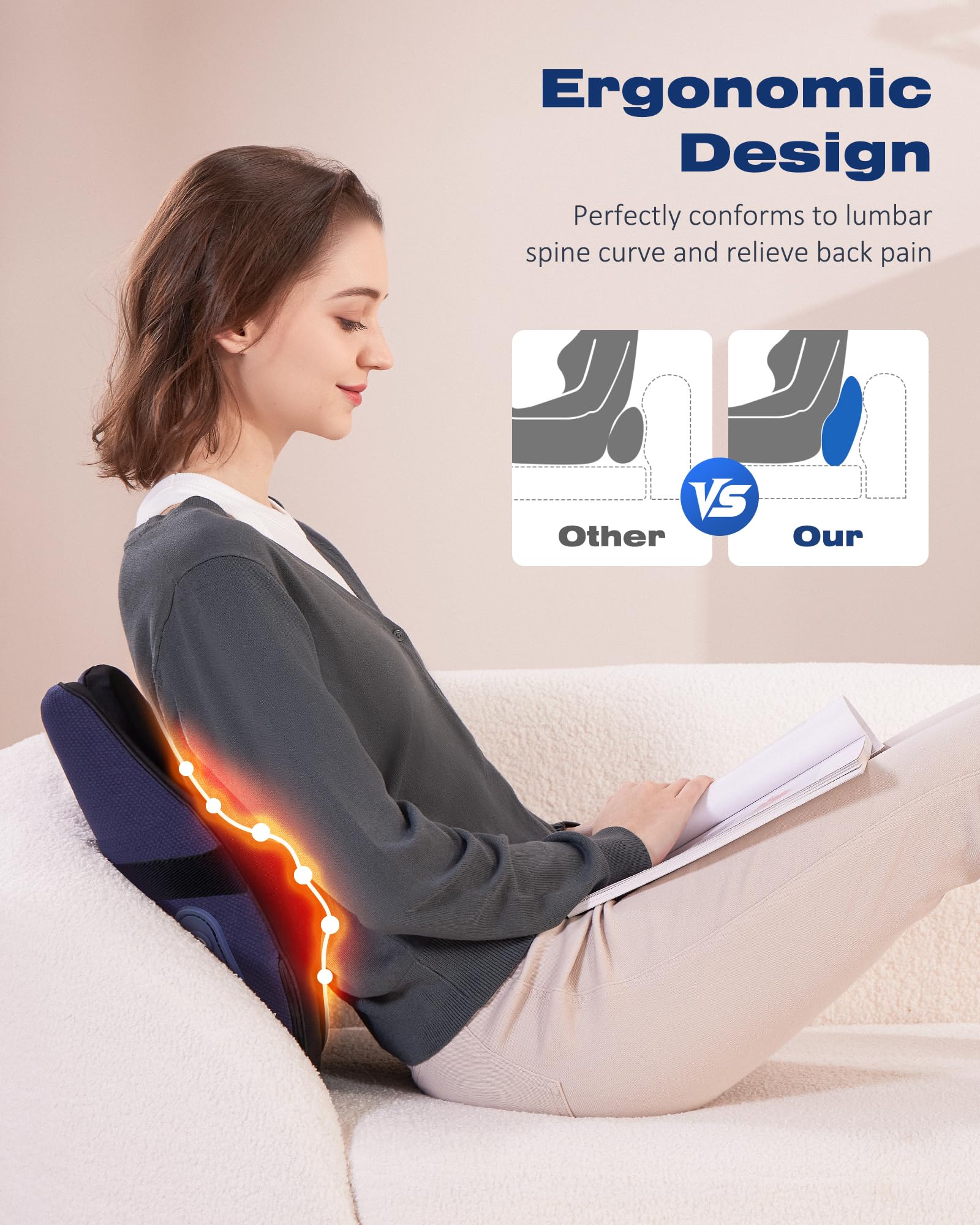 Boriwat heat therapy calms tired muscles and enhances comfort during use.