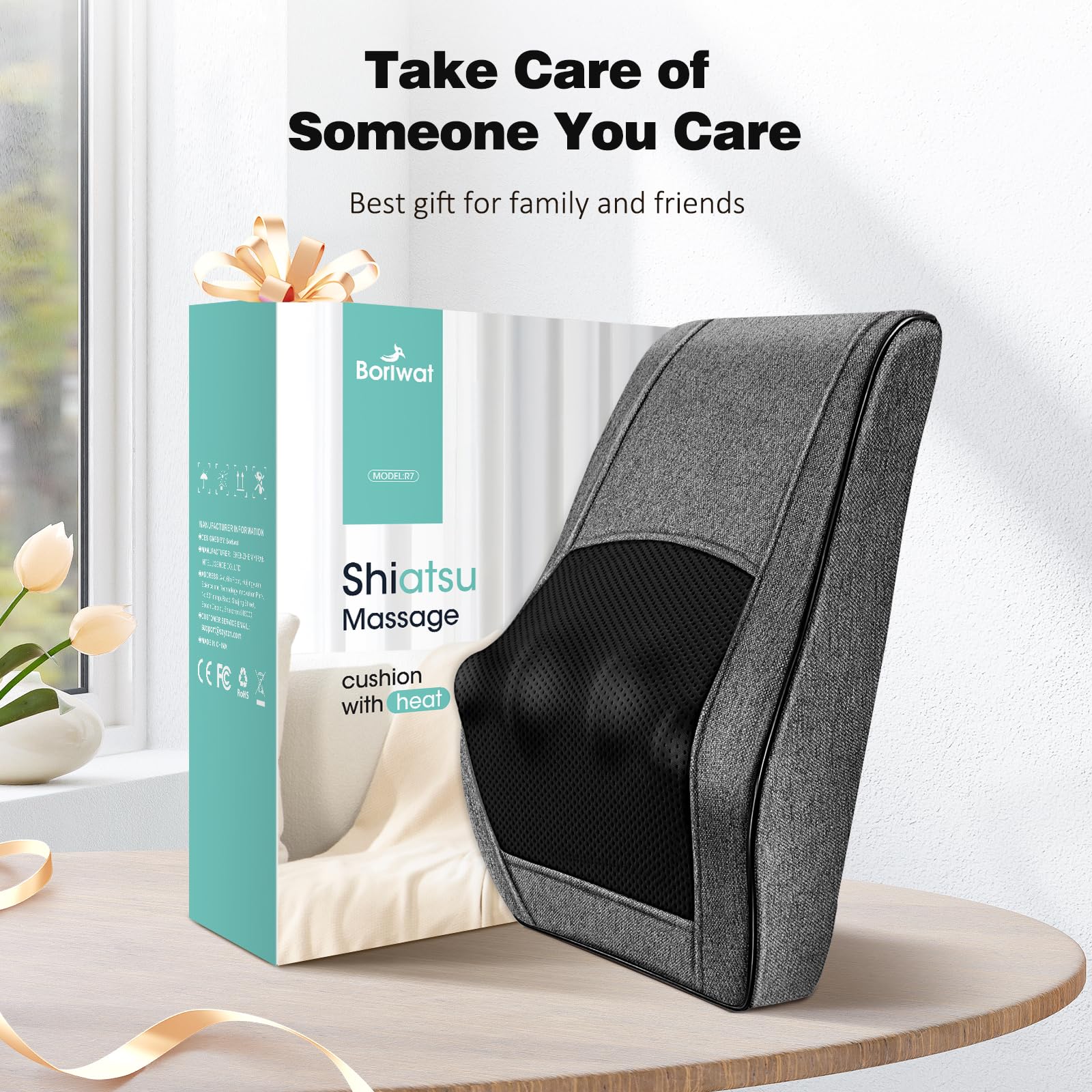 Boriwat massage pillow in use for daily relief