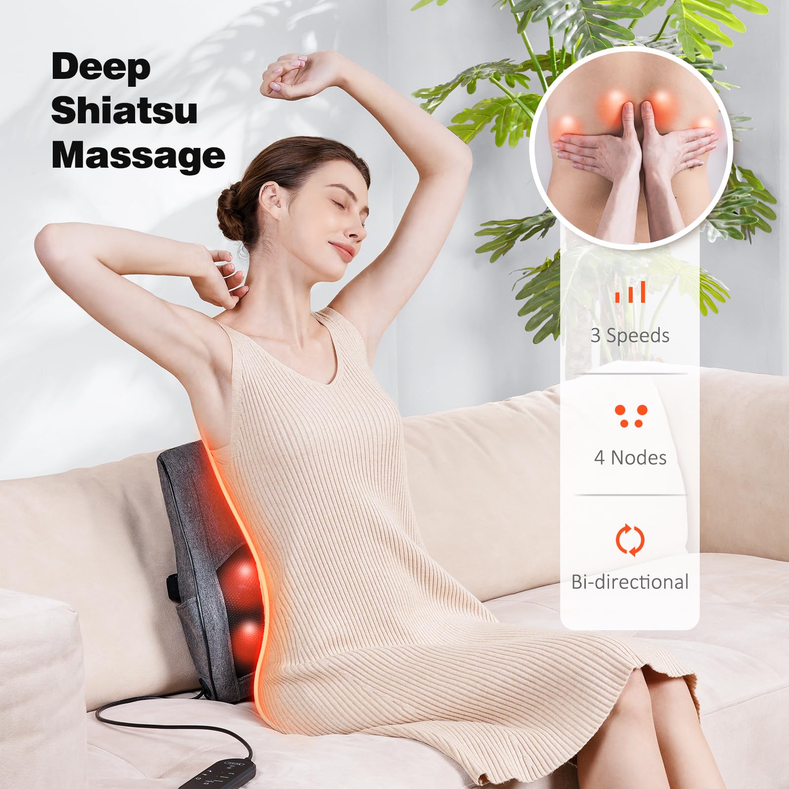 Boriwat remote control enables easy massage adjustments