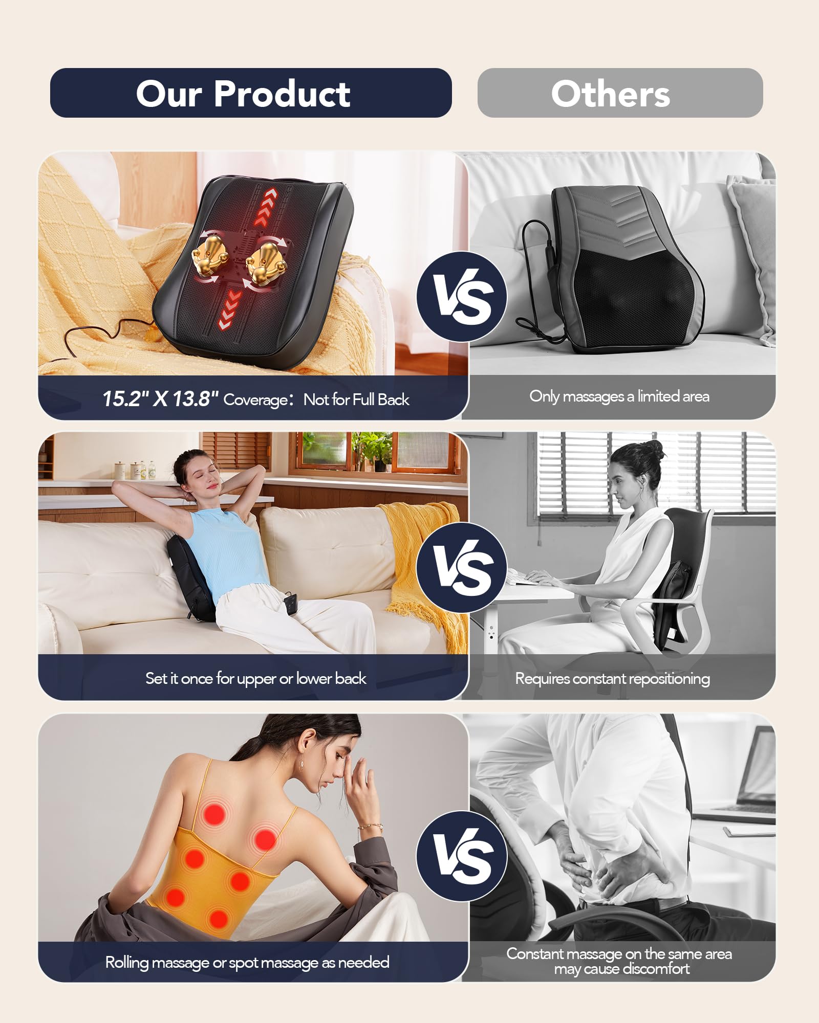 Soft fabric cover for comfortable sessions on various surfaces