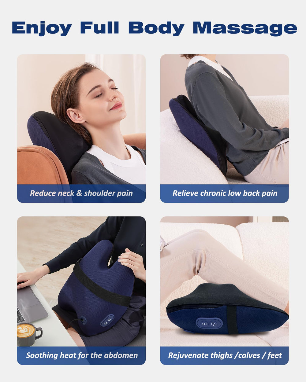 Boriwat versatile use on neck, back, shoulders, and legs for relief.