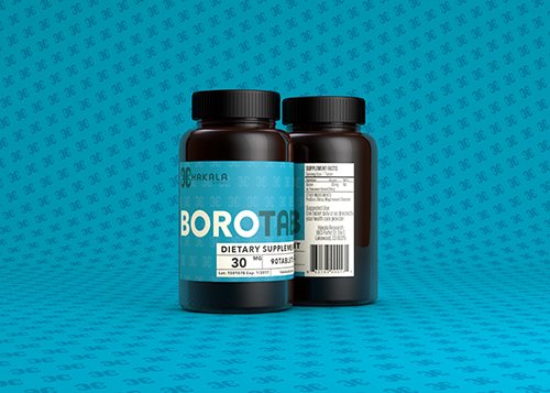 BoroTab 30 mg bottle front—daily wellness support with boron.