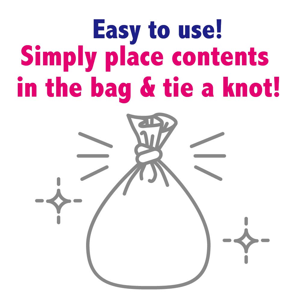 Opaque white BOS bags highlight privacy and odor containment