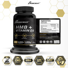 BOSCENT HMB+D3 bottle aids recovery after training sessions