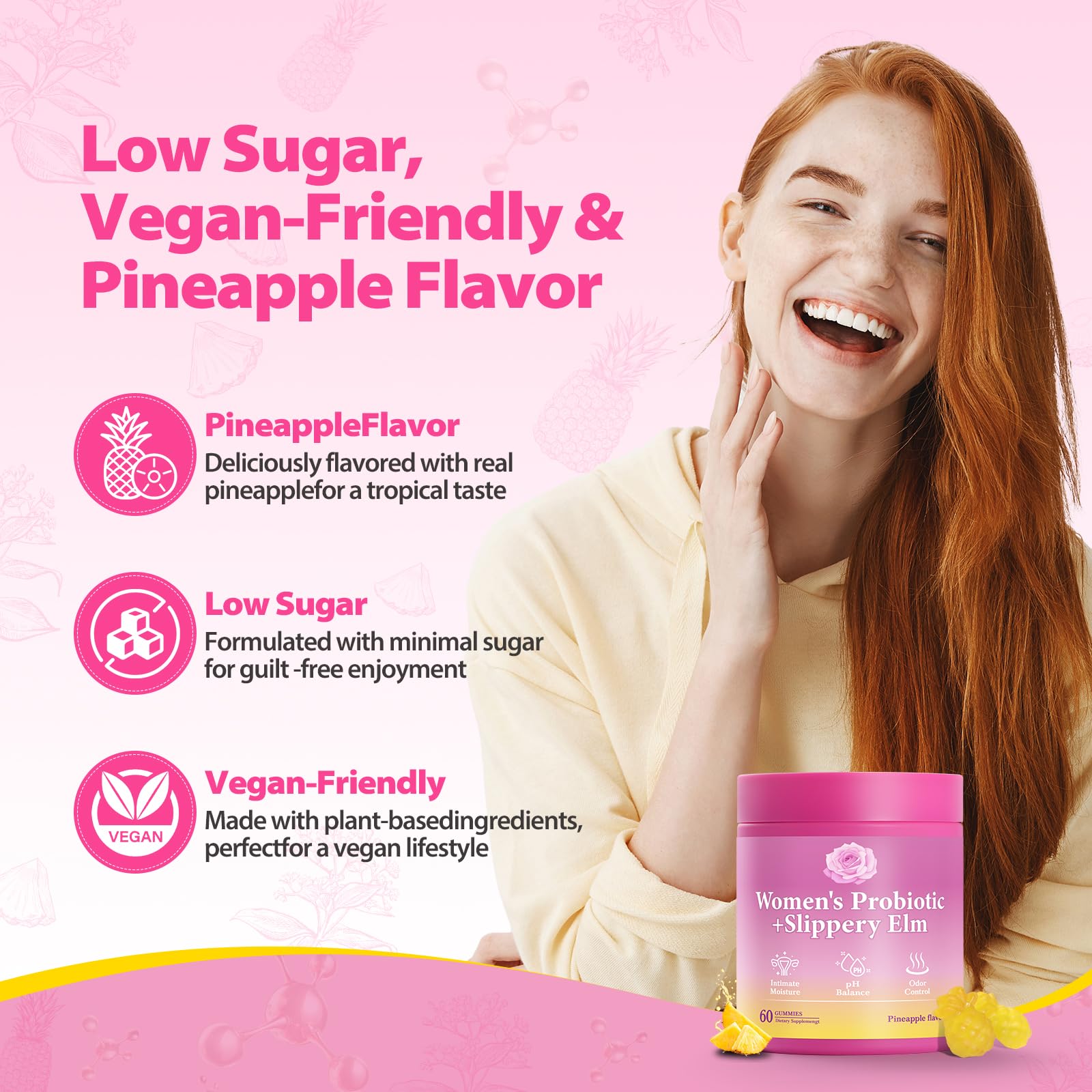 BOSNETHUINH XOS prebiotic gummies on shelf for digestive support.