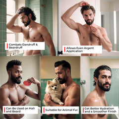 Bossman control-caspa cabello barba, ayuda a distribuir acondicionadores para un aspecto más saludable.