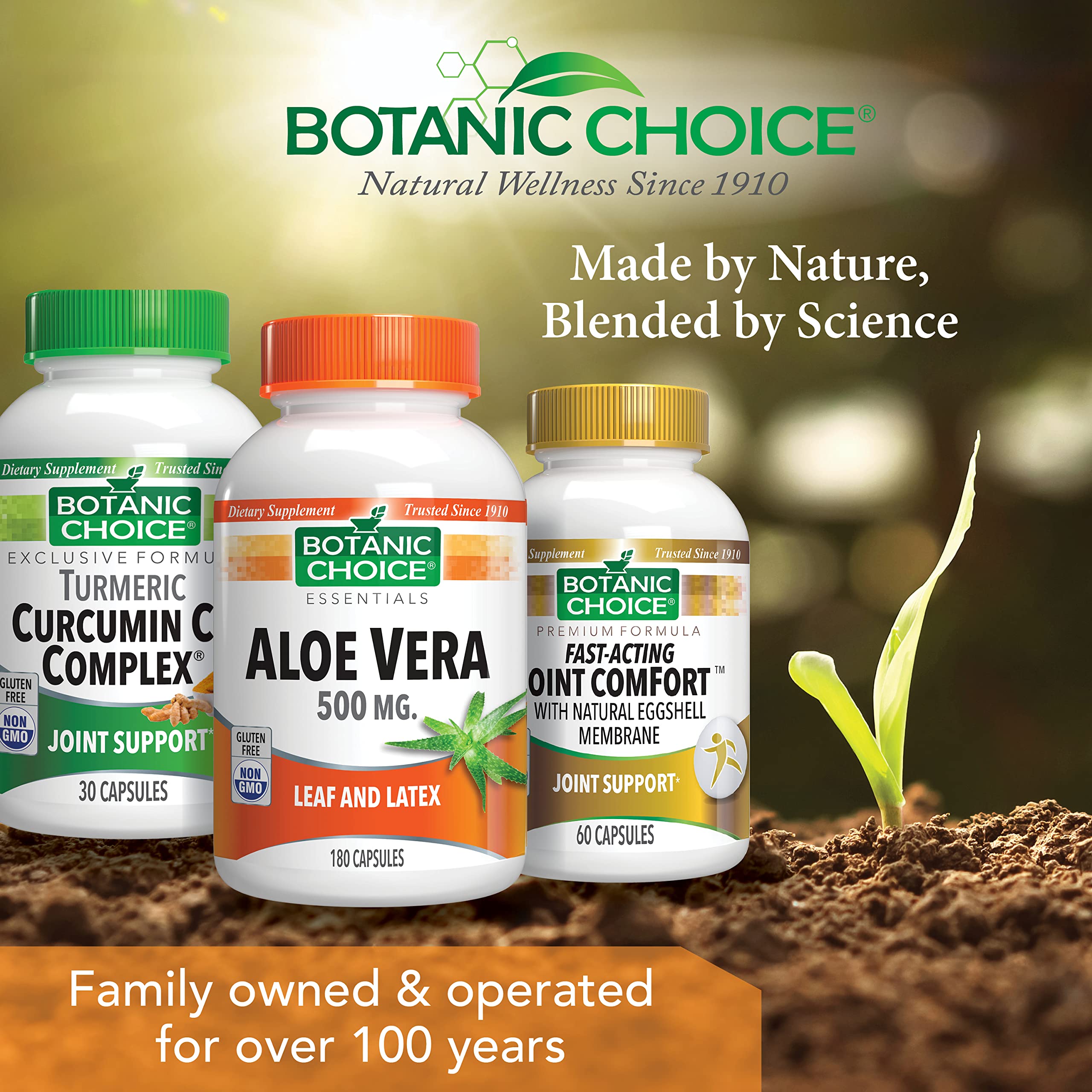 Botanic Choice easy-swallow capsules ideal for daily digestive and stomach comfort.