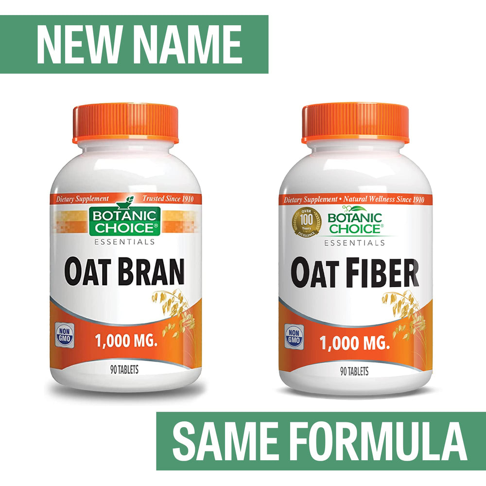 Botanic Choice Oat Fiber bottle side view for easy daily fiber boost