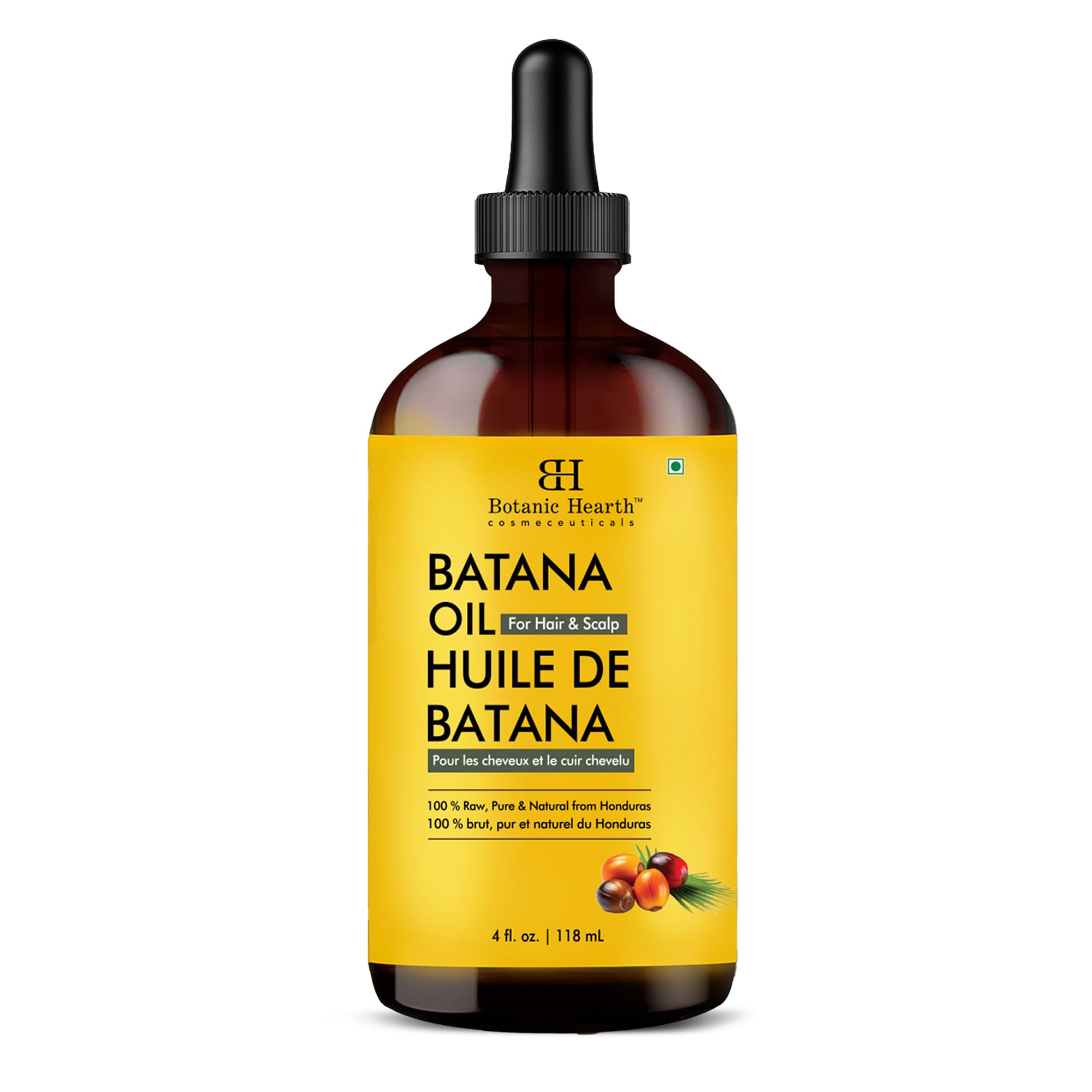Botanic Hearth Batana Oil pour enables precise, easy application to scalp or strands