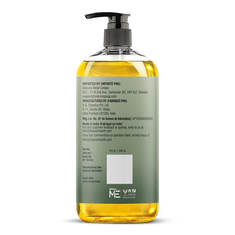 Botanic Hearth Massage Oil application-hand demonstrating easy therapeutic use at home.
