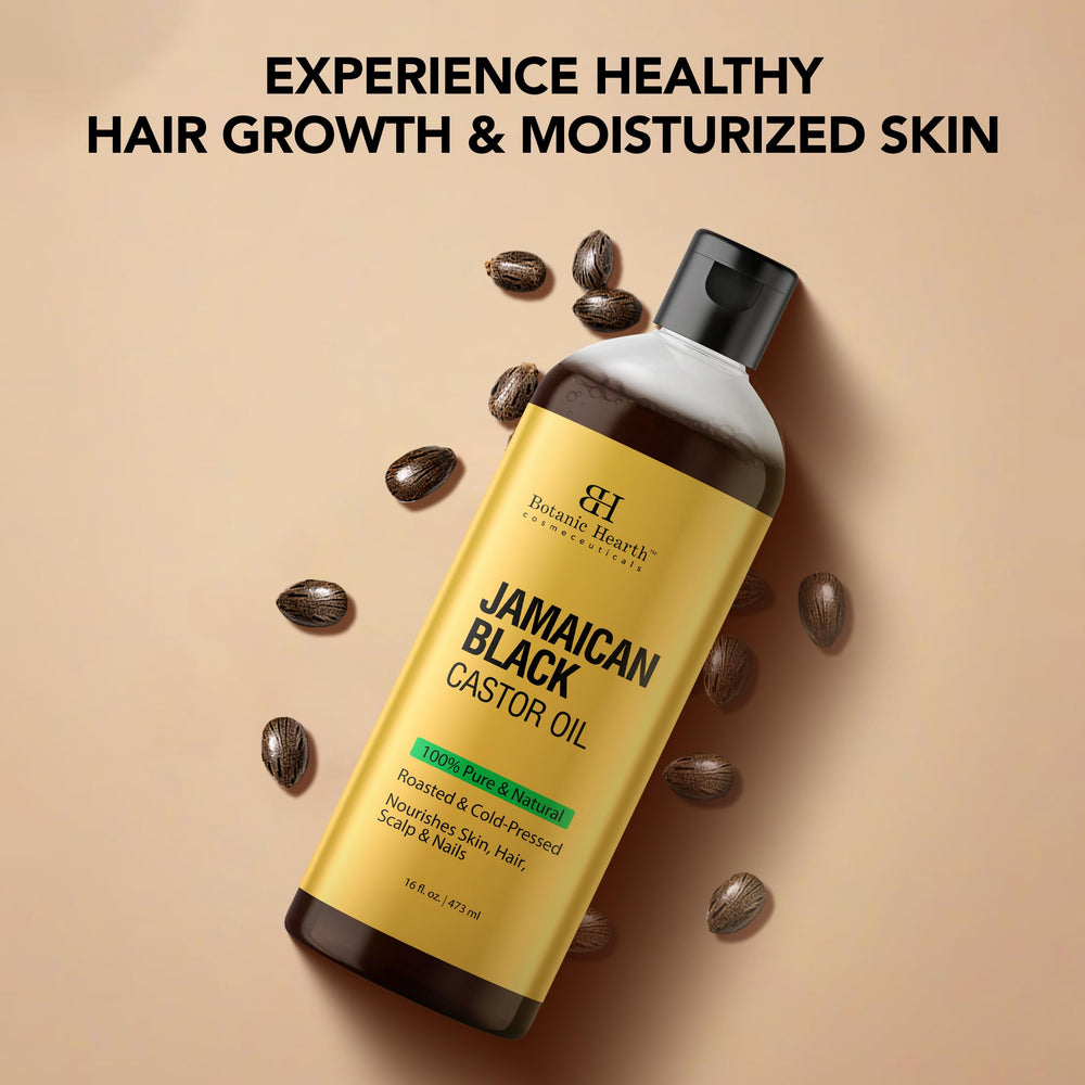 Botanic Hearth Massage Oil being poured for easy application and quick hydration.