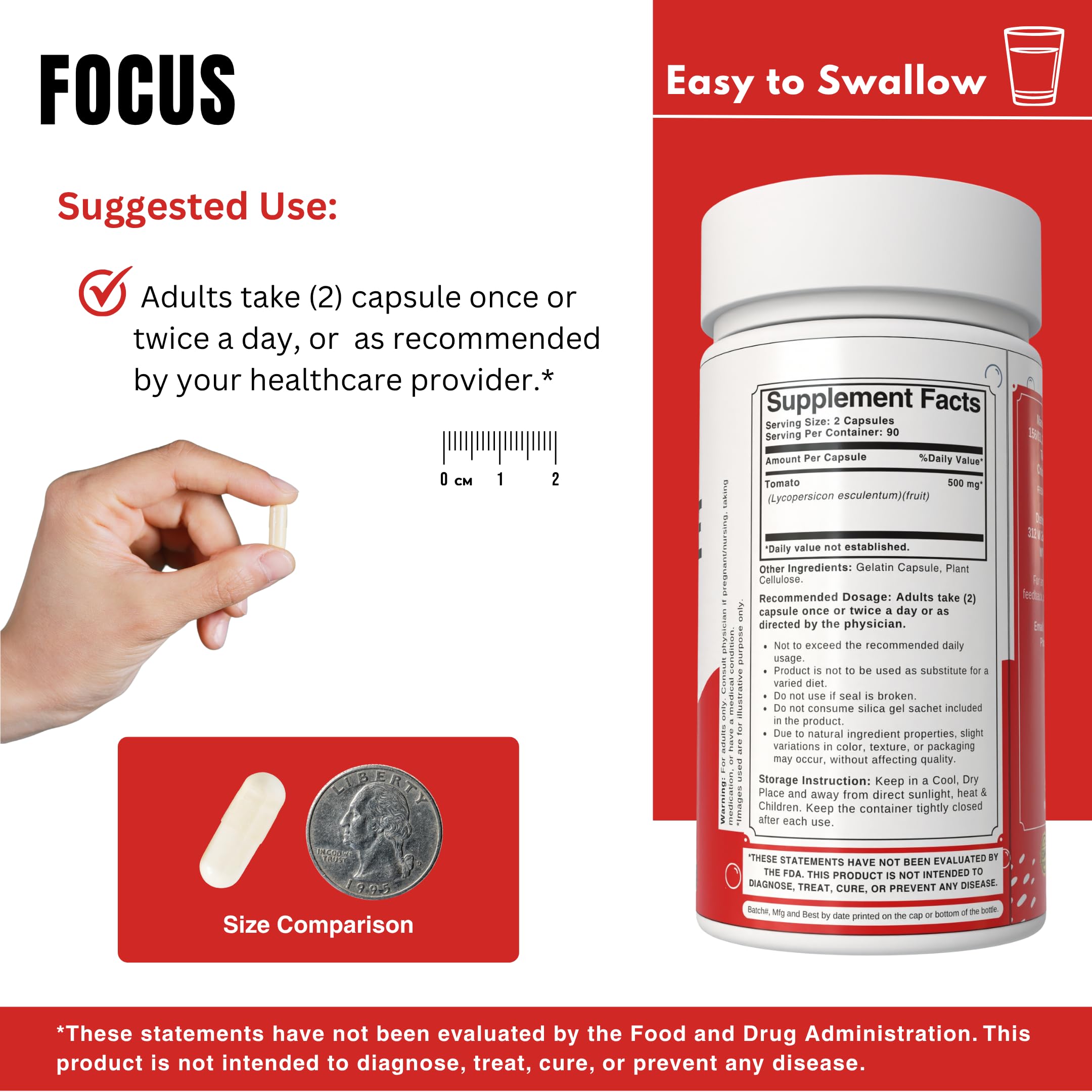 Bottle label showcases clean formula without artificial colors.