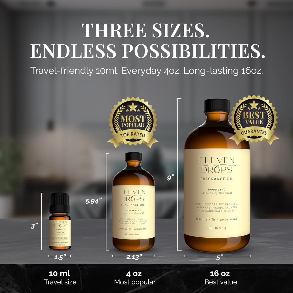 Bougie 540 4 oz bottle suits daily use and gifting.