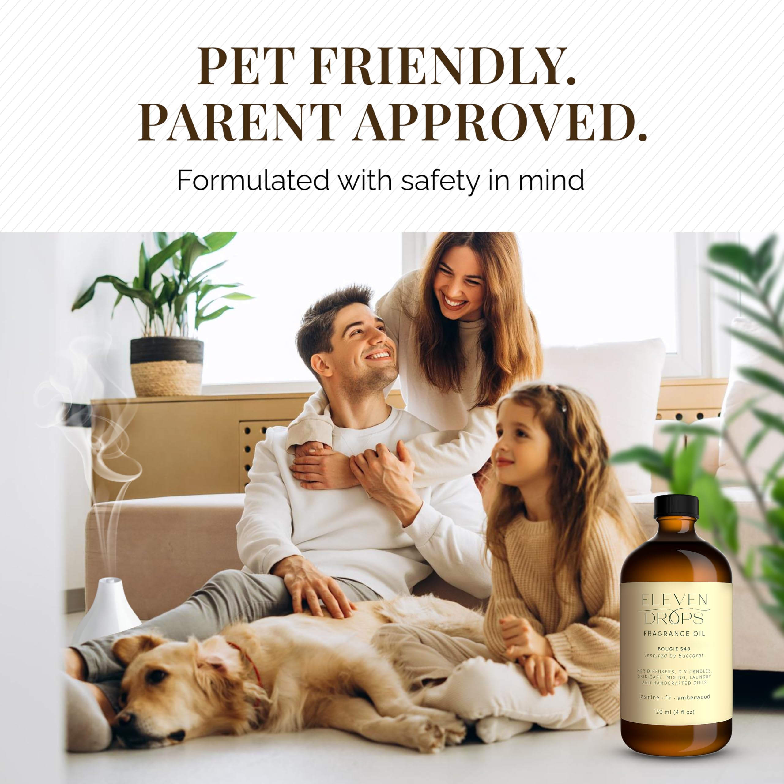 Bougie 540 is pet-friendly and non-toxic for homes.