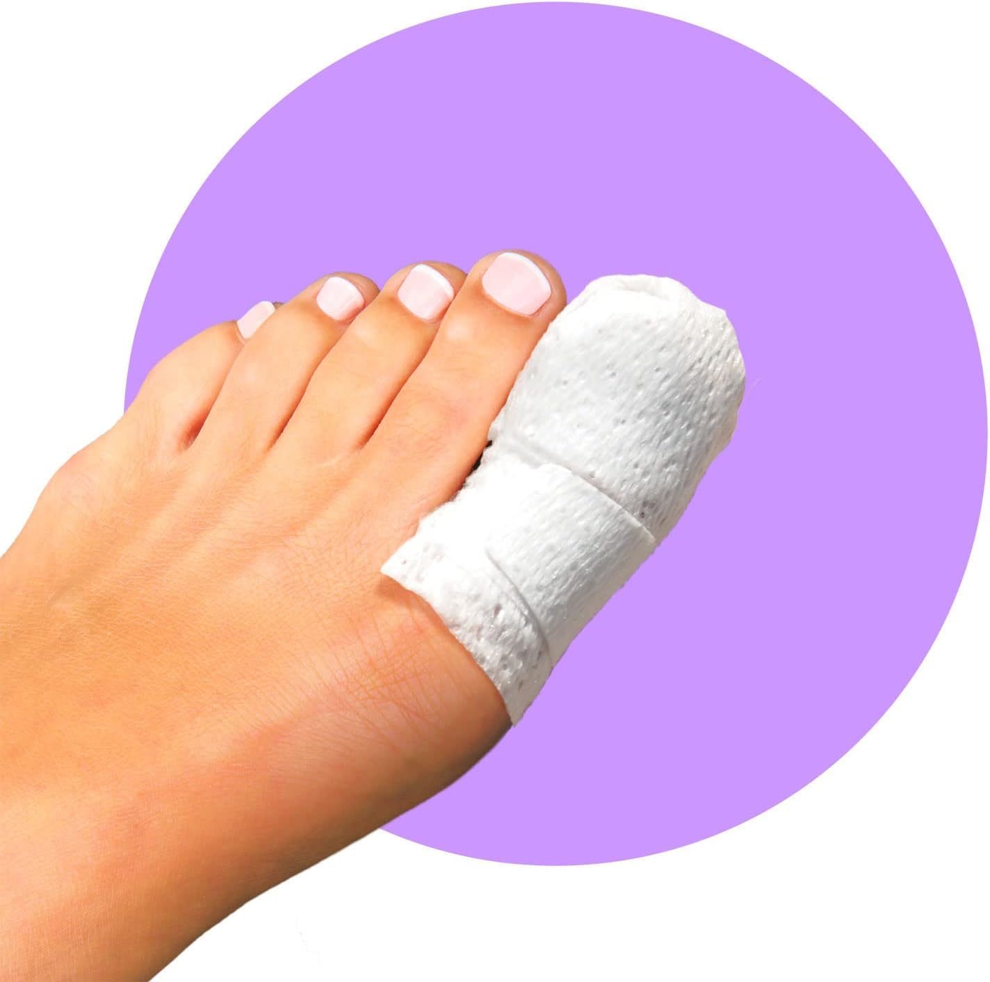 BounceBack MediMitt toe mitt close-up showing full toe coverage for protection.
