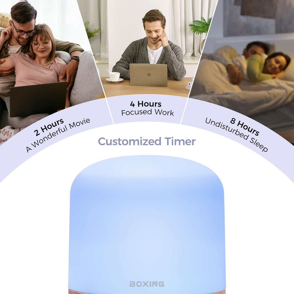 Boxing diffuser timer with auto shut-off for safe, worry-free use.