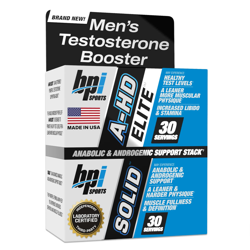 BPI Sports A-HD Elite capsule for daily testosterone support and energy.