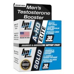 BPI Sports A-HD Elite capsule for daily testosterone support and energy.
