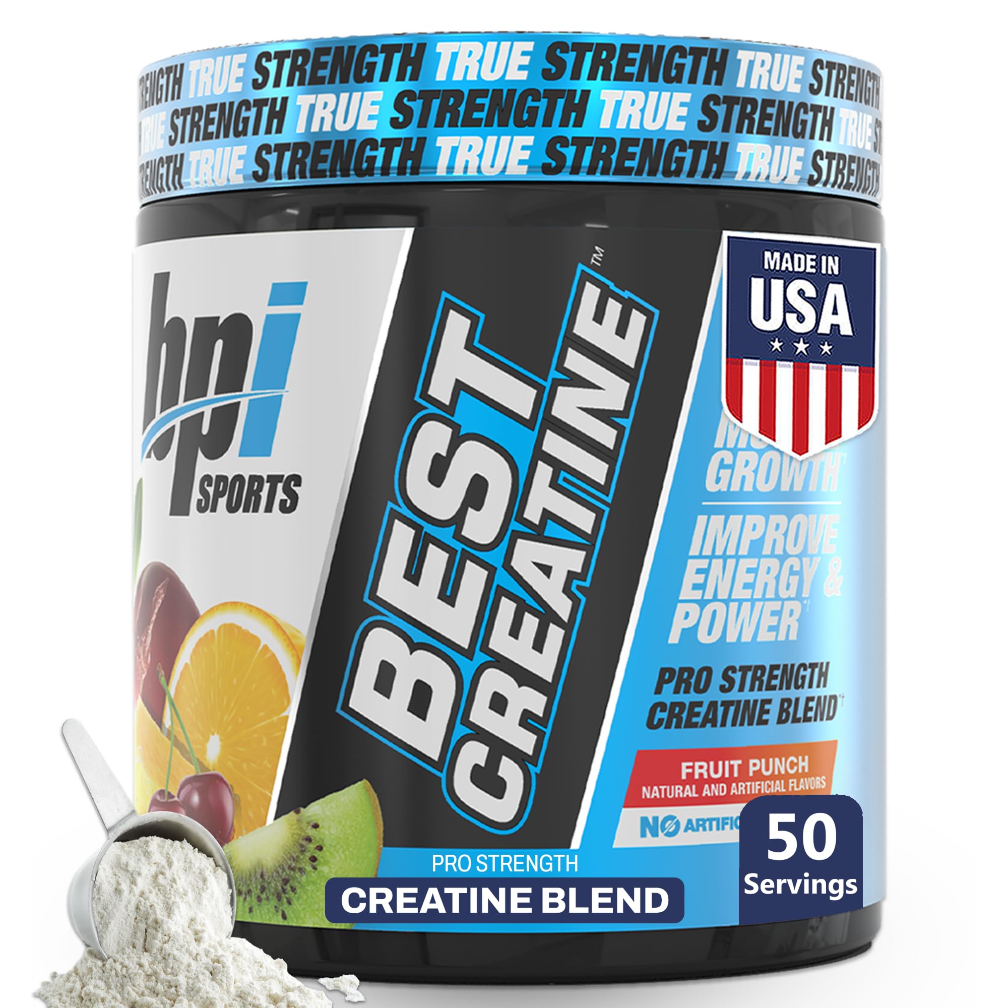 BPI Sports Best Creatine bottle pour showing convenient on-the-go use